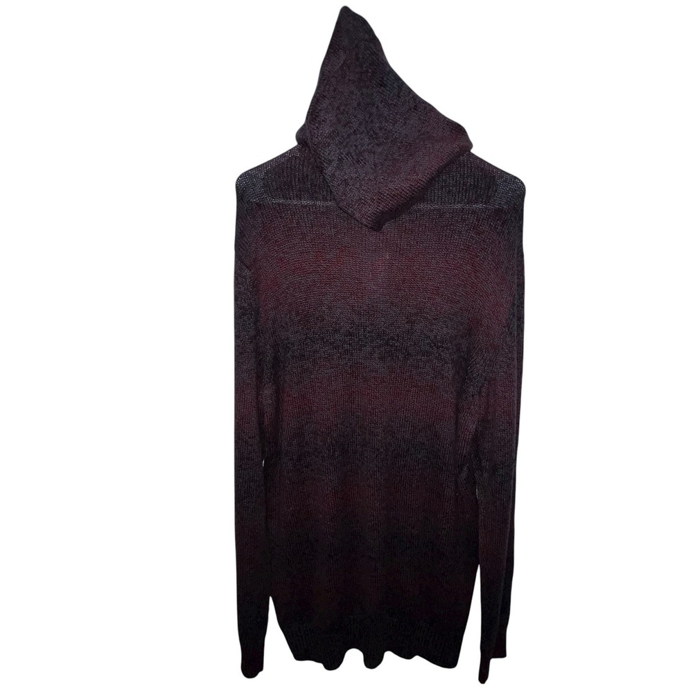 American Rag Mens Ombre-Stripe Hoodie Sweatshirt, Red Size Large Lightweight New - Picture 4 of 11